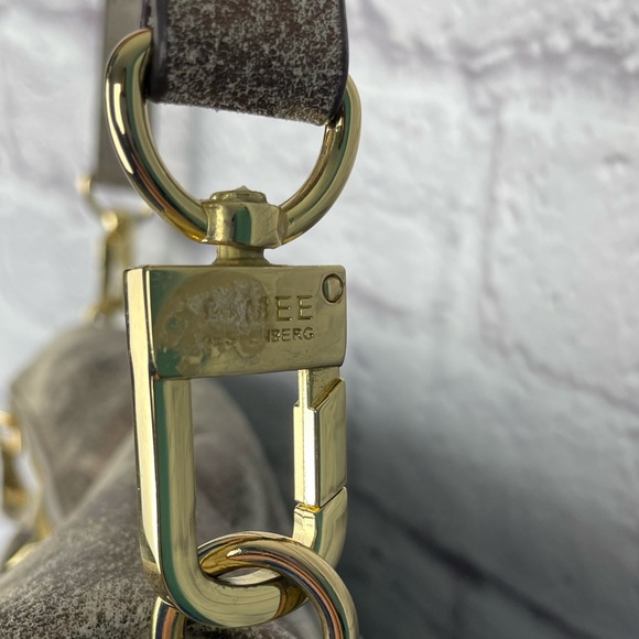 Aimee Kestenberg Leather Crossbody Satchel with Gold Hardware - Picture 7 of 12